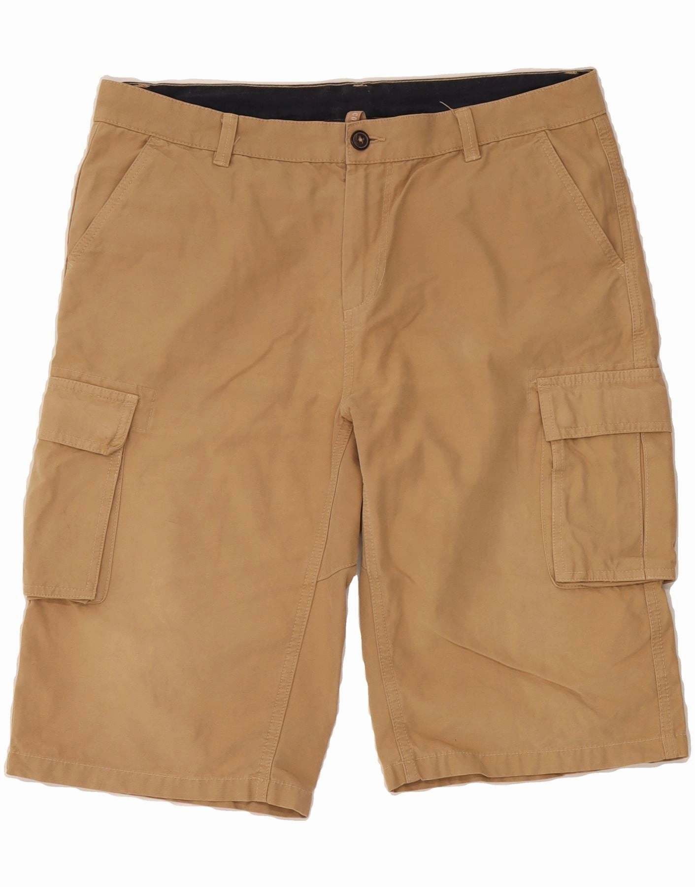 SCOUT Mens Cargo Shorts Large W34 Beige Cotton Comfortable Stretch