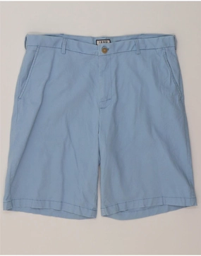 surf wear IZOD Mens Chino Shorts W38 XL Blue Cotton