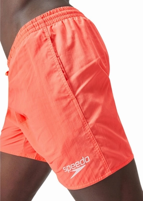 Seaside Holiday Quick Release Clasps Speedo Essentials 16 Inch Mens Swim Shorts - Red