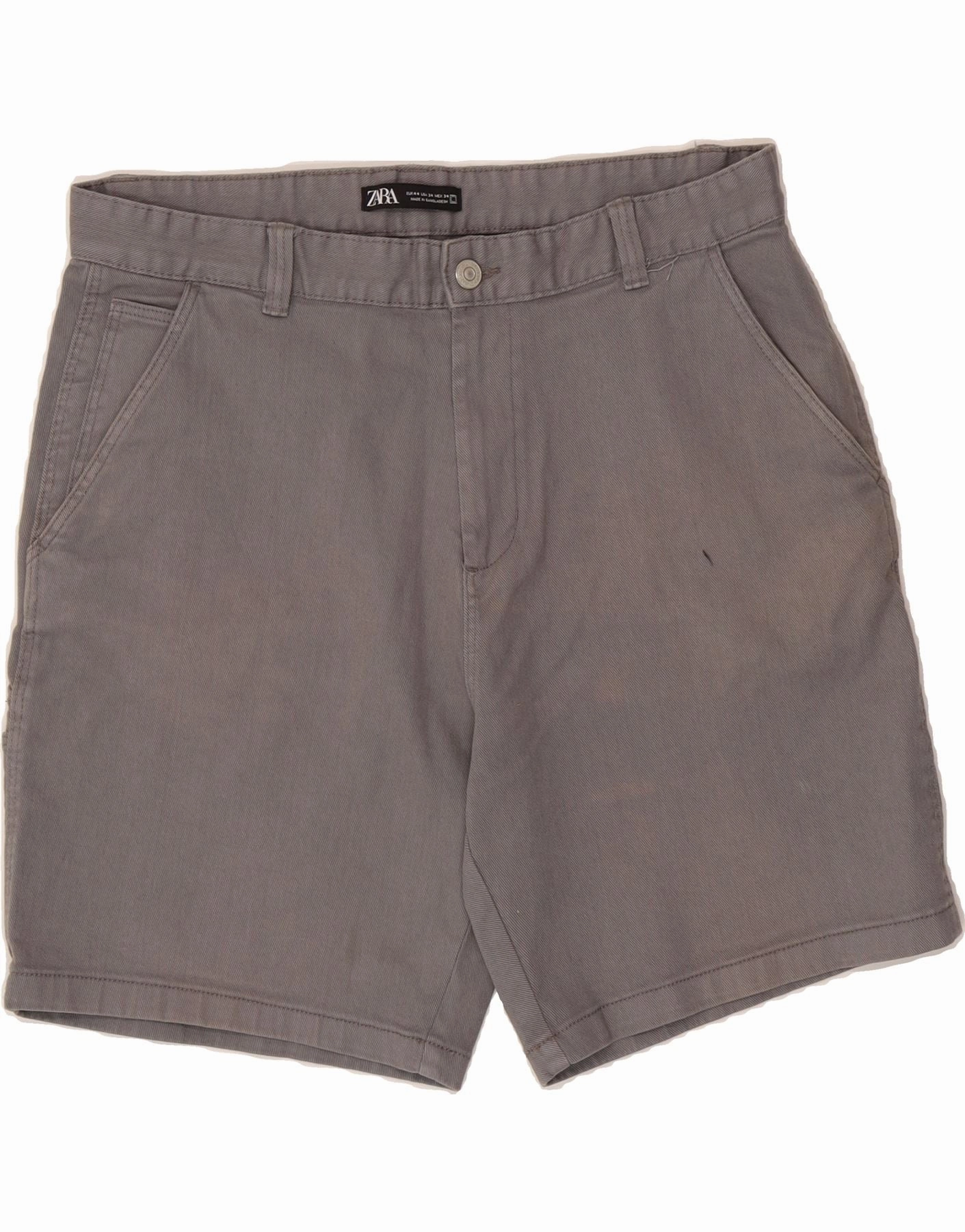 Body Movement ZARA Mens Chino Shorts EU 44 Large W34  Grey