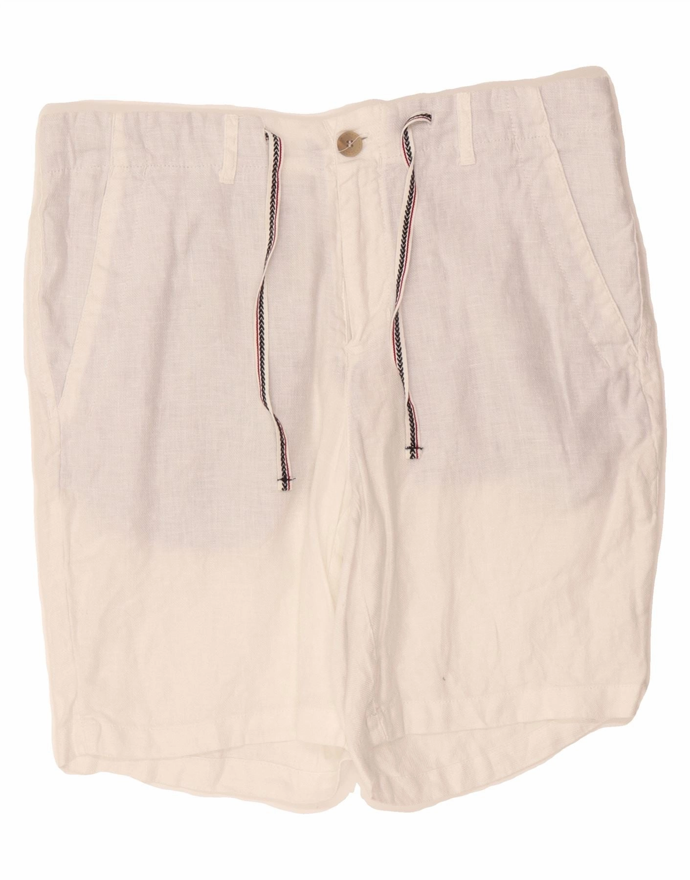 outdoor concert style Minimal Bulk ZARA Mens Chino Shorts Small W30 White