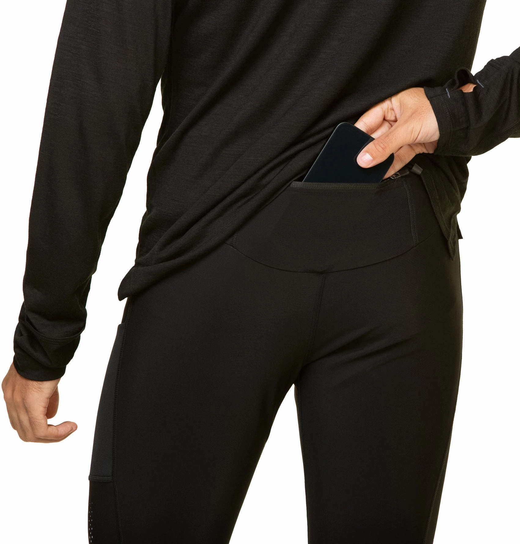 Timeless Design Beginner Level Holiday Outfit Ronhill Tech Winter Mens Long Running Tights - Black