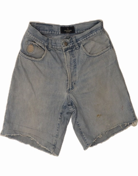 TRUSSARDI Mens Denim Shorts W28 Small  Blue Street Ready