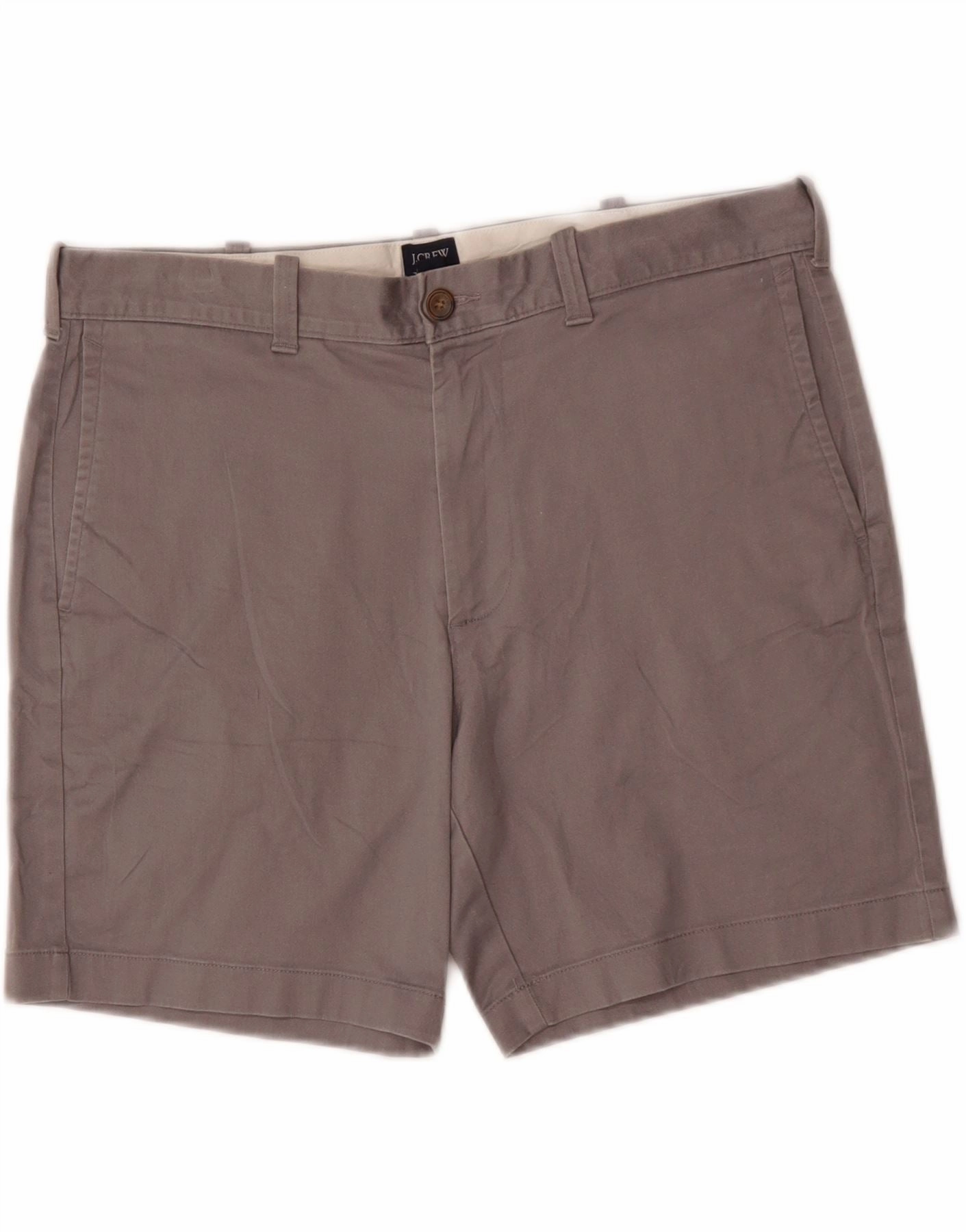 Noise Free Operation Design Easy Fit Design J. CREW Mens Chino Shorts W34 Large Grey