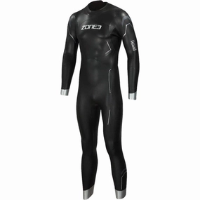 Zone3 Agile Mens Wetsuit - Black YShapedBackZip Silicone Grip Seals